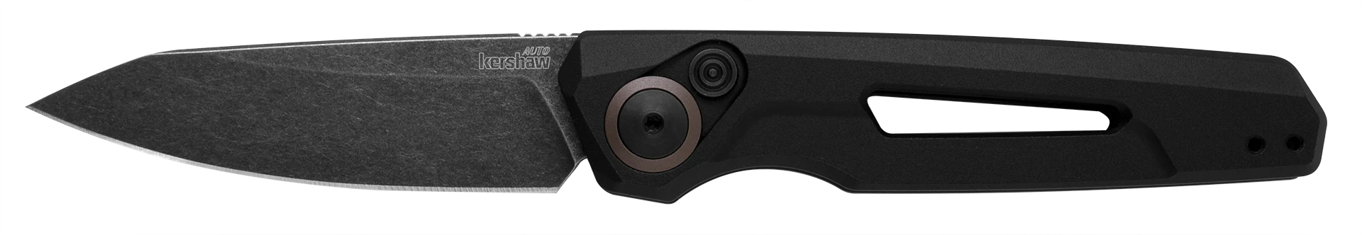 Kershaw Launch 11 - Automatic - Black Aluminum - Blackwash Blade - 7550 Automatic Knives - Tophatter Daily Deals