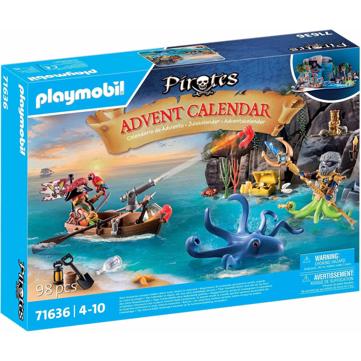 Playmobil Pirates - Children Pirate Toy Kids Christmas Advent Calendar Advent Calendar - Tophatter Daily Deals