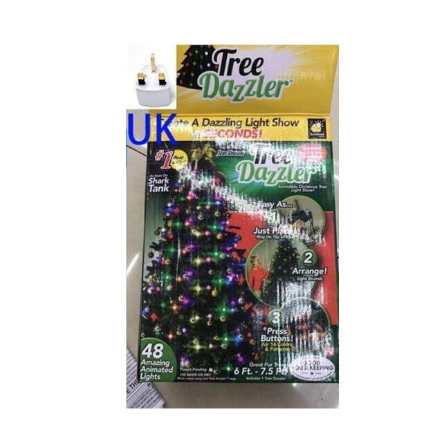 64 Light Dazzler Shower Tree Light Show Of Christmas Tree UK 0 - Tophatter Daily Deals