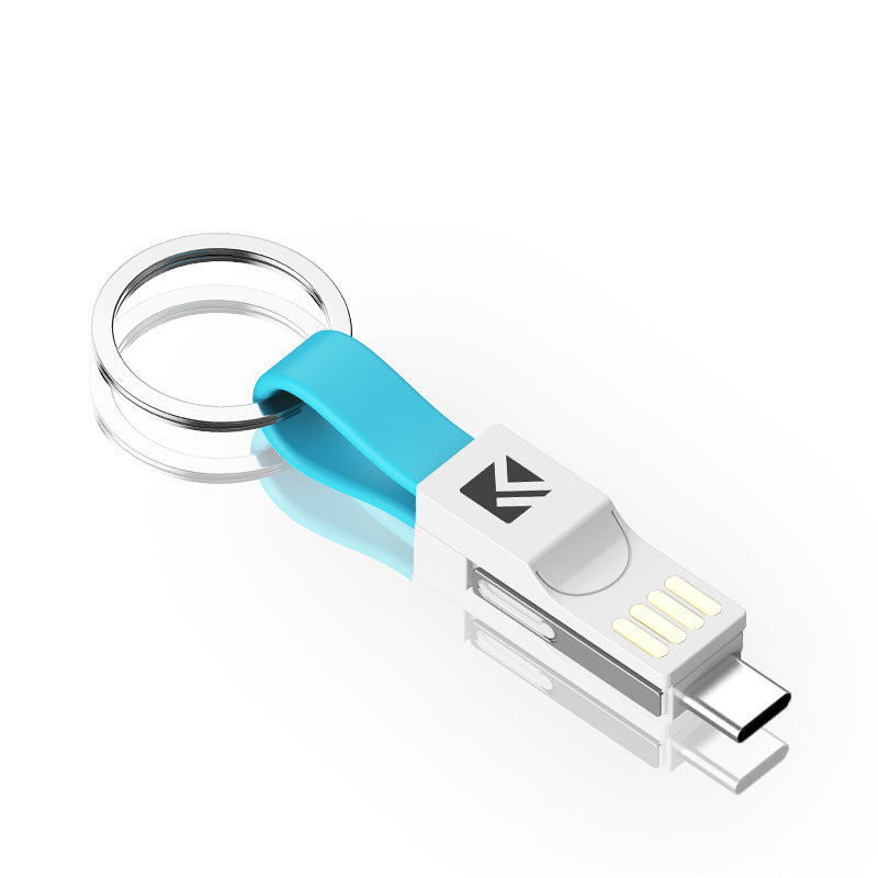 Applicable To Android Type-C Creative Mobile Phone Charging Cable Blue USB 0 - Tophatter Daily Deals