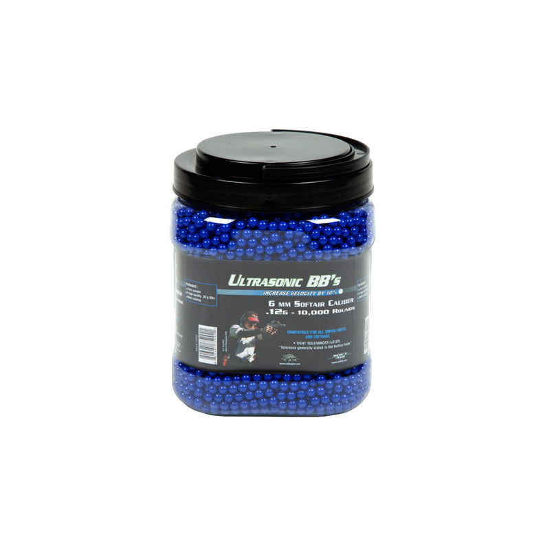 10000 Cybergun Ultrasonic Blue .12g 6mm Airsoft BBs Collectible Weapons - Tophatter Daily Deals