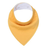Baby solid color triangle scarf Yellow 0 - Tophatter Daily Deals
