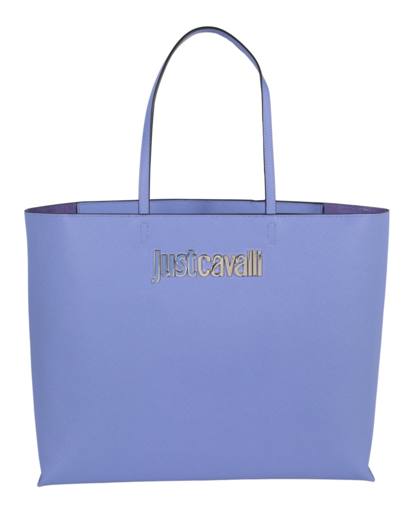 Just Cavalli Logo Tote Violet-75RA4BB7-ZS766-340-50013-NS Bags - Tophatter Daily Deals