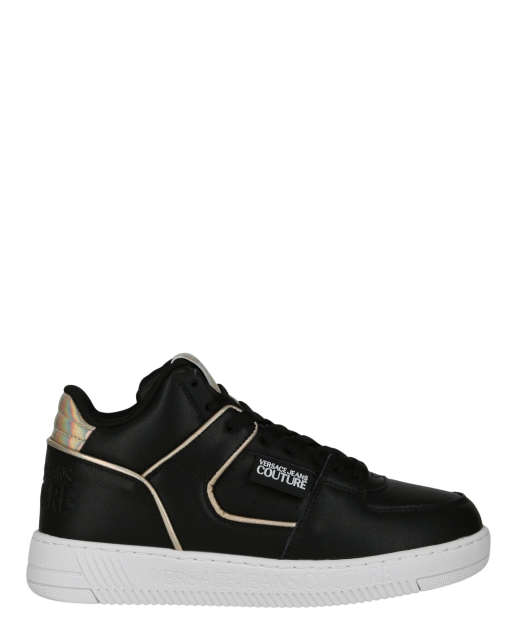 Versace Jeans Meyssa High-Top Sneakers Black Footwear - Tophatter Daily Deals
