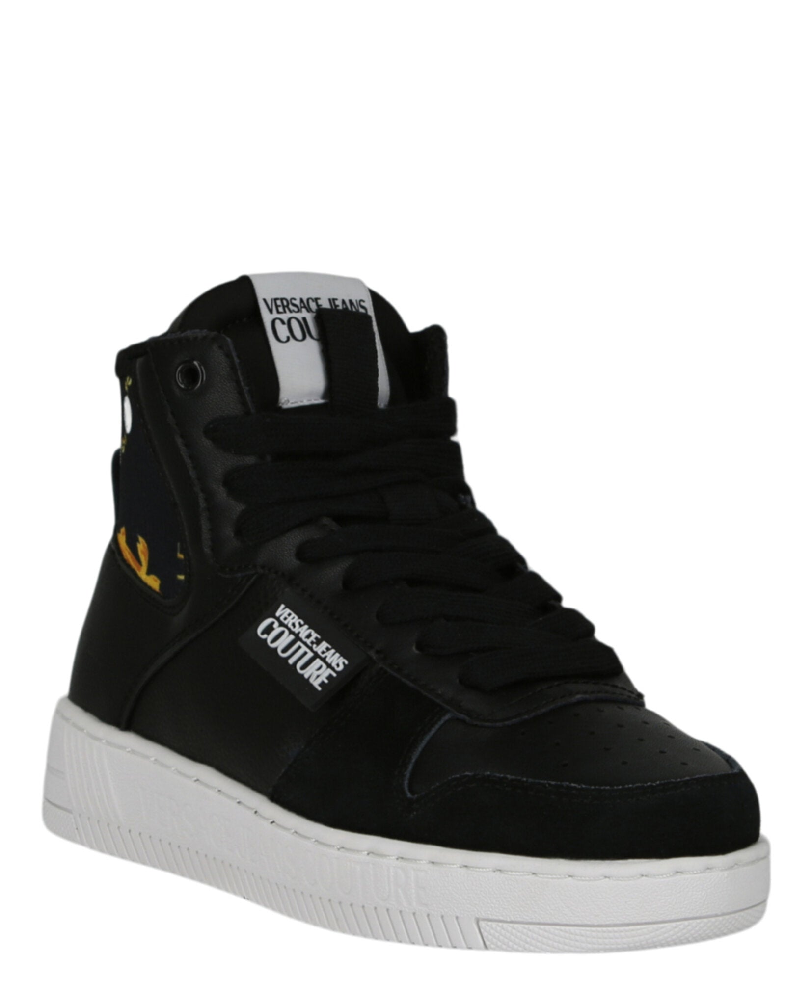 Versace Jeans Meyssa Baroque High-Top Sneakers Footwear - Tophatter Daily Deals