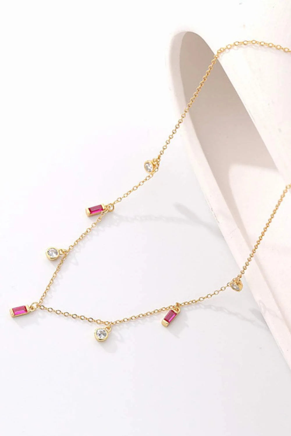 18K Gold Plated Multi-Charm Chain Necklace Necklaces - Tophatter Daily Deals