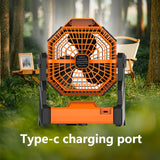 Portable Fan 5-Speed with LED Lighting Appliances > Fans > Portable Fans - Tophatter Daily Deals