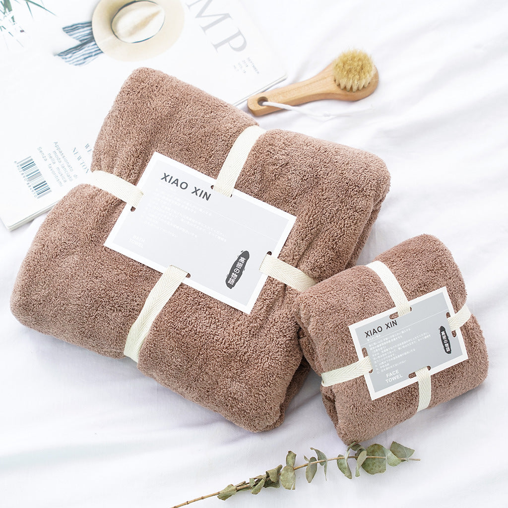 Absorbent Bath Towel For Mother And Child 22style 70x140 plus 34x74 0 - Tophatter Daily Deals