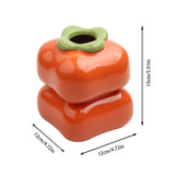 1pc Spring New Year New Chinese Persimmon Vase Flower Arrangement Pen Holder Ceramic Sculpture Means Everything Is Satisfactory Persimmon 4 - Tophatter Daily Deals