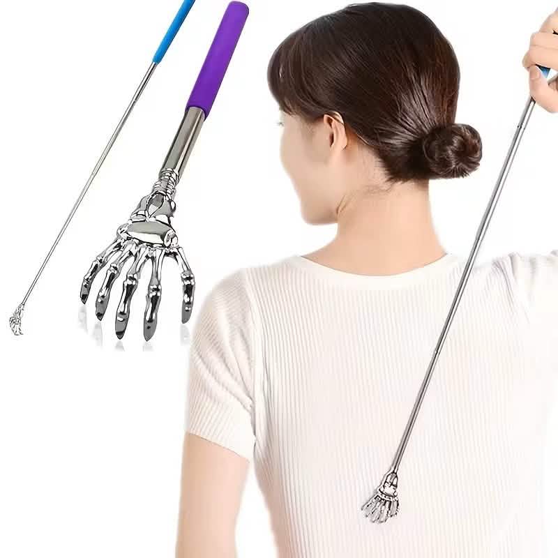 Retractable Back Itching Device – Stainless Steel Claw Massager for Relaxing the Back Health & Wellness - Tophatter Daily Deals
