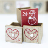 Wooden House Highland Cow Christmas Advent Calendar | Fill Your Own Calendar Advent Calendar - Tophatter Daily Deals