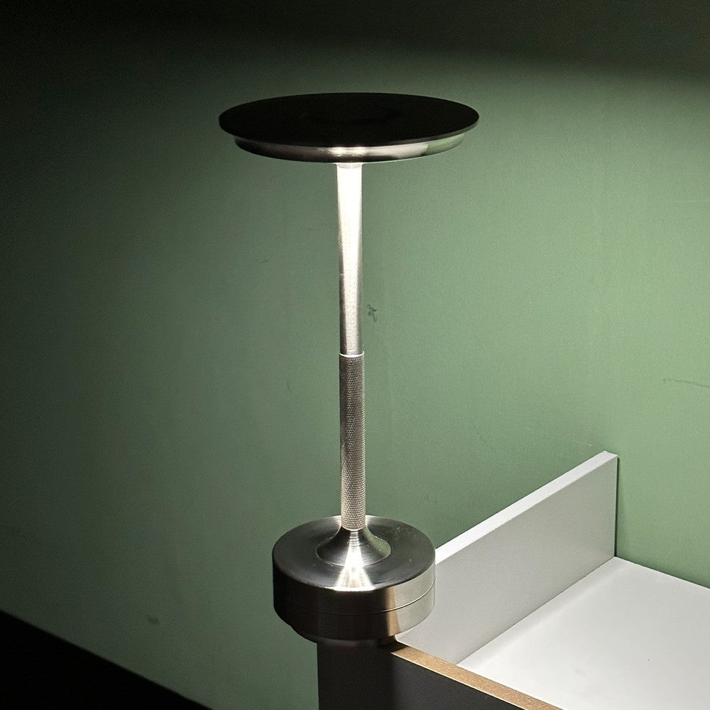 All Aluminum I-shaped Touch Table Lamp USB Charging 0 - Tophatter Daily Deals