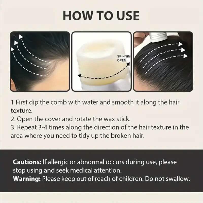 75g Hair Wax Stick for Flyaways and Frizz Control Beauty & Personal Care - Tophatter Daily Deals
