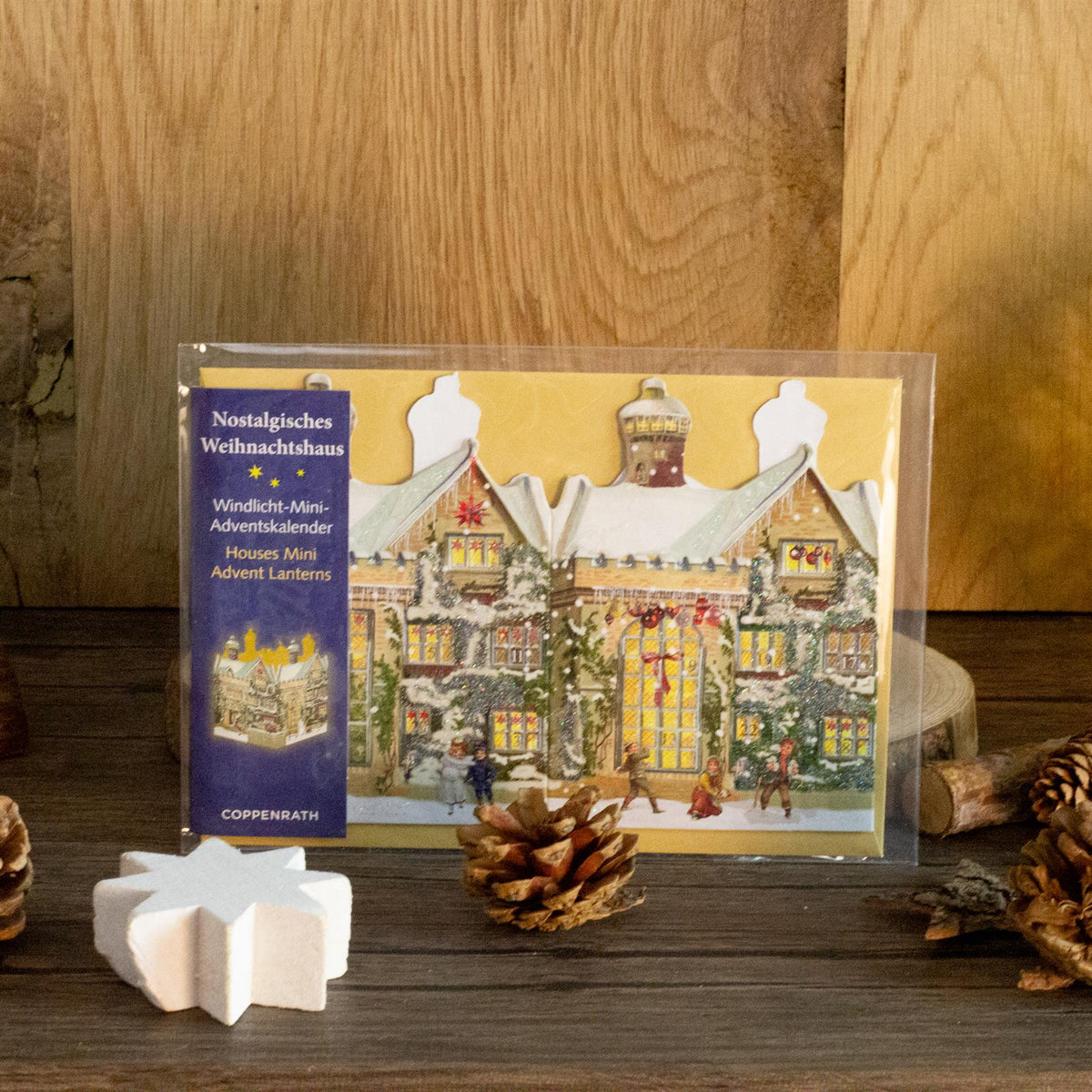 Deluxe Mini Advent Calendar Christmas Card - Nostalgic House Tealight Lantern - Manor House Advent Calendar - Tophatter Daily Deals