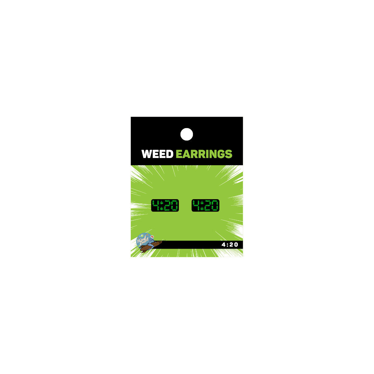 Wood Rocket Weed 420 Earrings - Tophatter Daily Deals