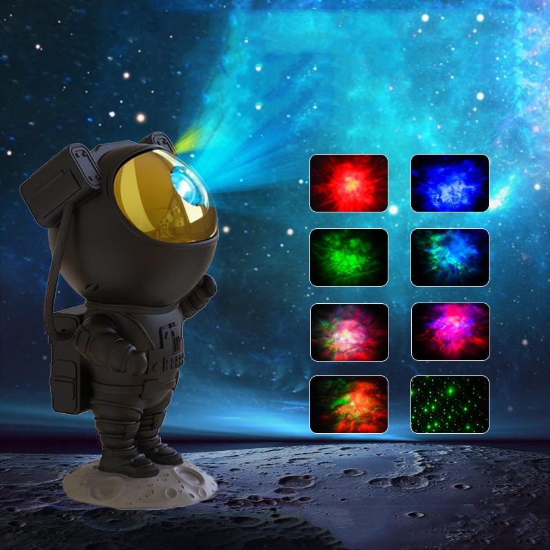 Astronaut Starry Sky Projection Light Romantic Tanabata Gift Atmosphere Laser Projection 3D Night Light 0 - Tophatter Daily Deals