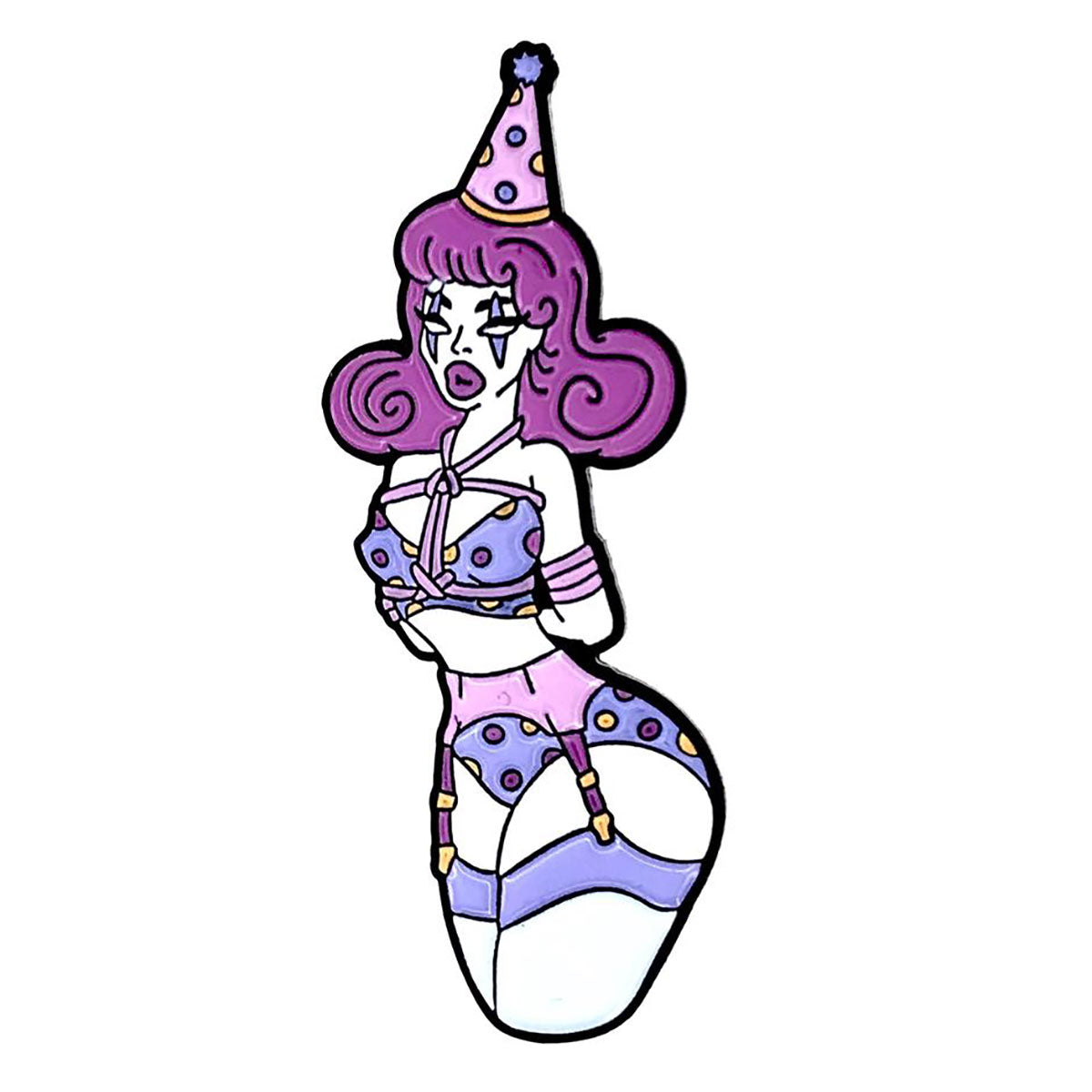 Geeky & Kinky Rope Clown Pin - Tophatter Daily Deals