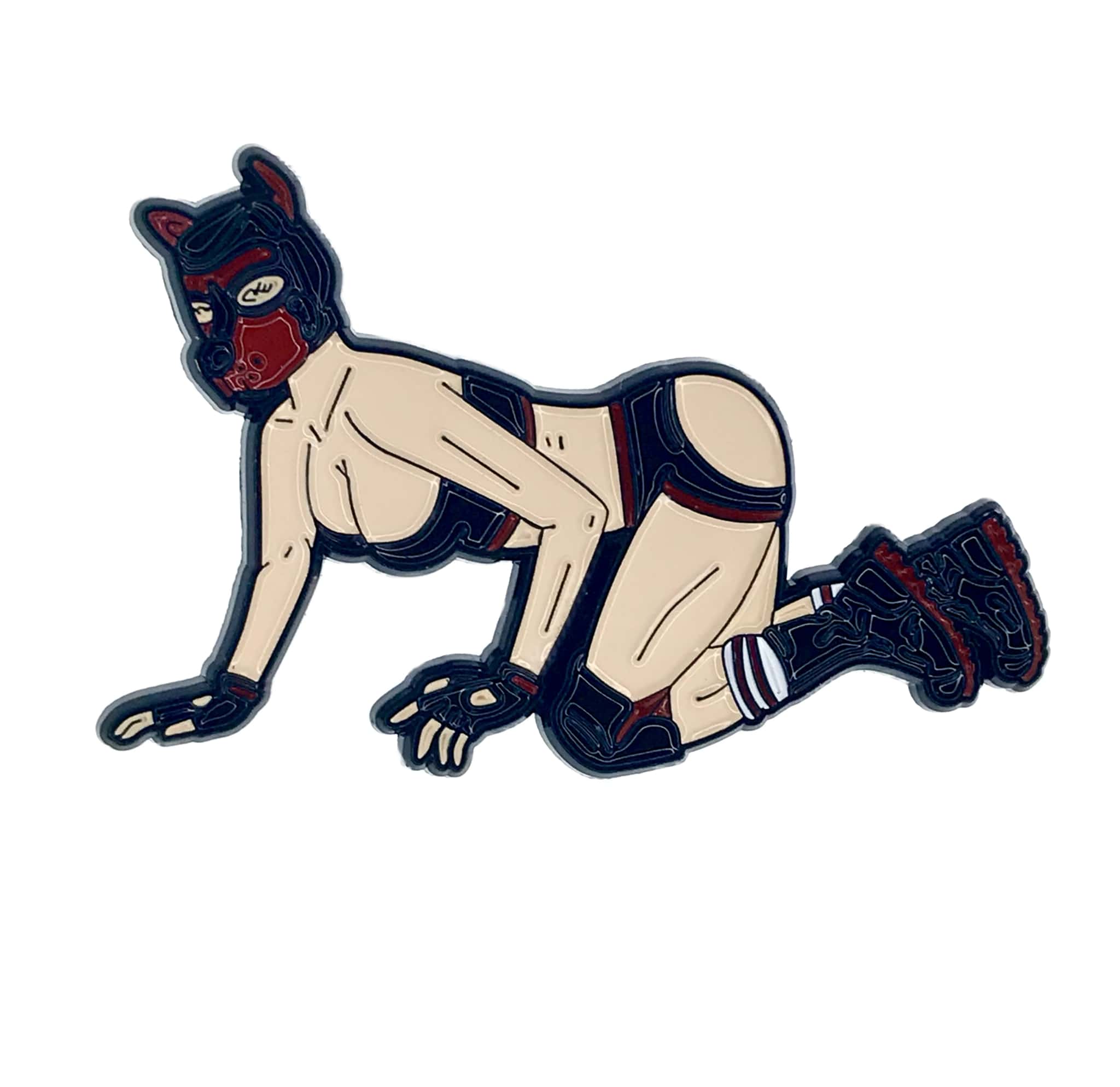 Geeky & Kinky Pup Girl Pin - Tophatter Daily Deals