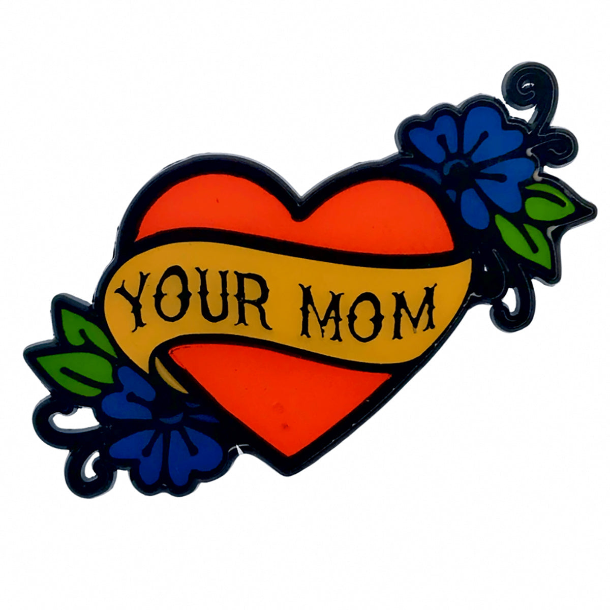 Geeky & Kinky Your Mom Heart Tattoo Pin - Tophatter Daily Deals