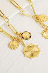 Zircon Sun Pendant Chunky Chain Necklace Necklaces - Tophatter Daily Deals