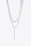 Stainless Steel Two-Piece Necklace Set Necklaces - Tophatter Daily Deals