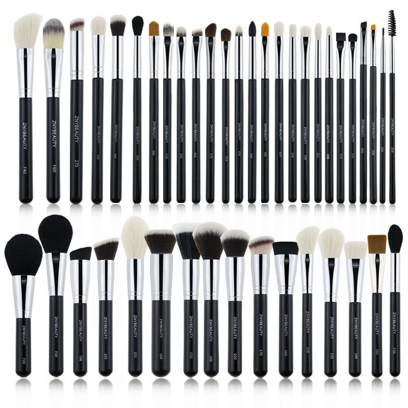 30 PCs Makeup Brush Set Soft Hair Eye Shadow Blush Face Powder Full Set 0 - Tophatter Daily Deals