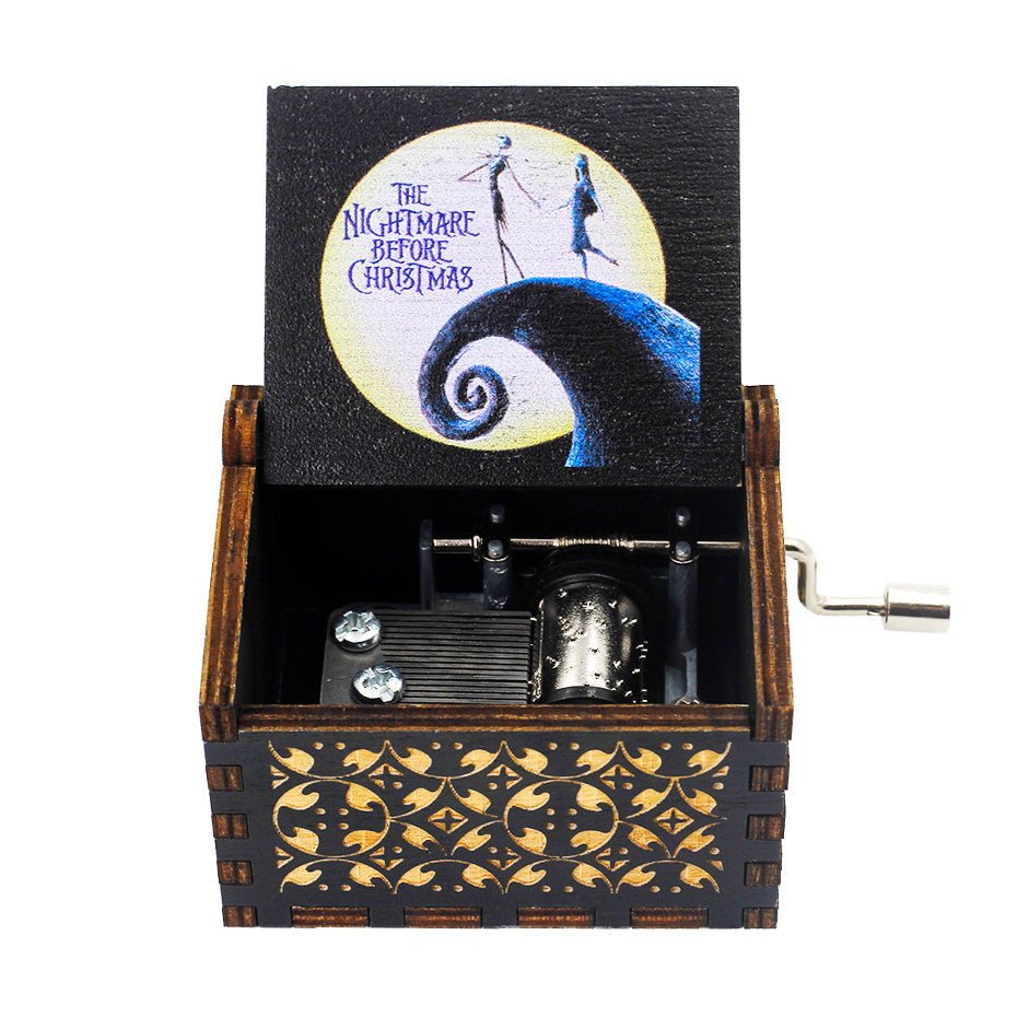 Antique Carved Wooden Hand Crank Spirited Away Music Box Christmas Gift Birthday Gift Party Decoration 8style 0 - Tophatter Daily Deals