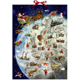 Giving Gift on Christmas Eve | Santa’s Journey Christmas Advent Calendar 52x38cm Advent Calendar - Tophatter Daily Deals