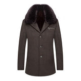 Warm Classic Men's Coat - Single-Breasted, Polyester 3D Changing Face Moving Picture Frame - Tophatter Daily Deals