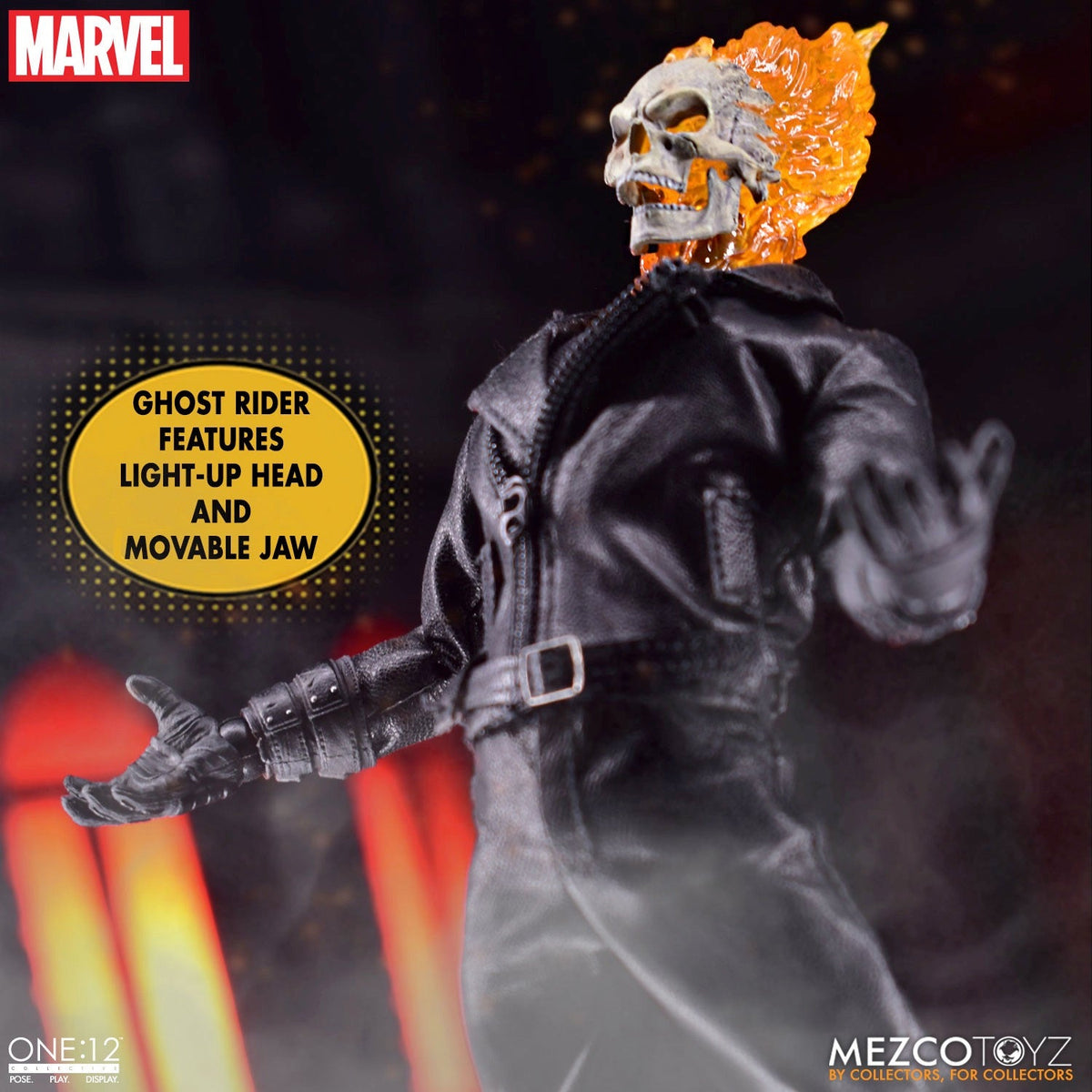 Ghost Rider - One:12 Collective Ghost Rider & Hell Cycle Model Motorcycle - Tophatter Daily Deals
