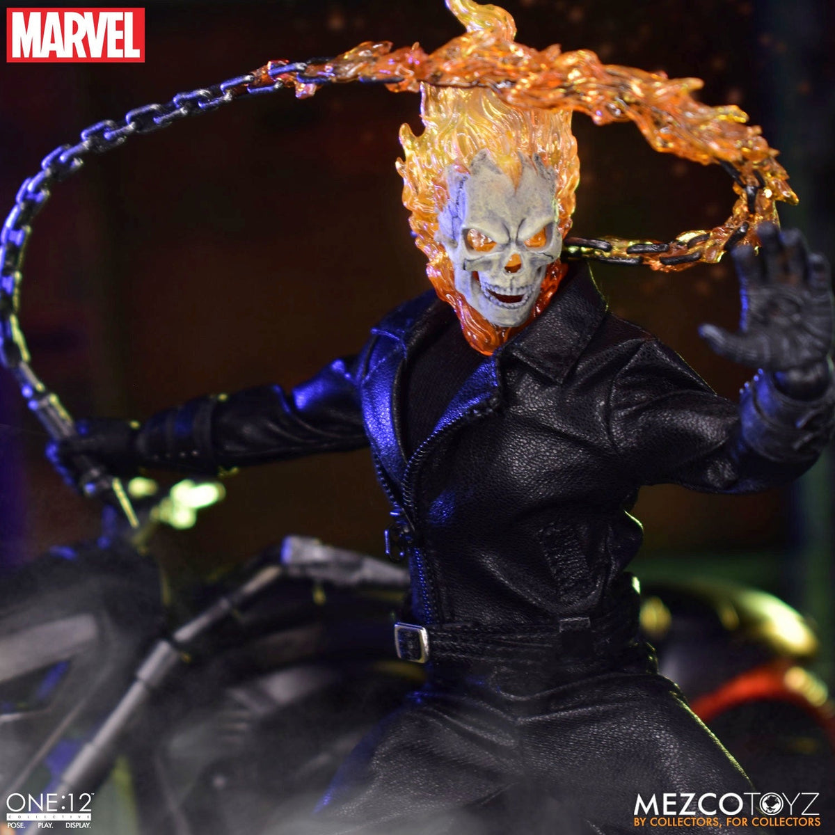 Ghost Rider - One:12 Collective Ghost Rider & Hell Cycle Model Motorcycle - Tophatter Daily Deals