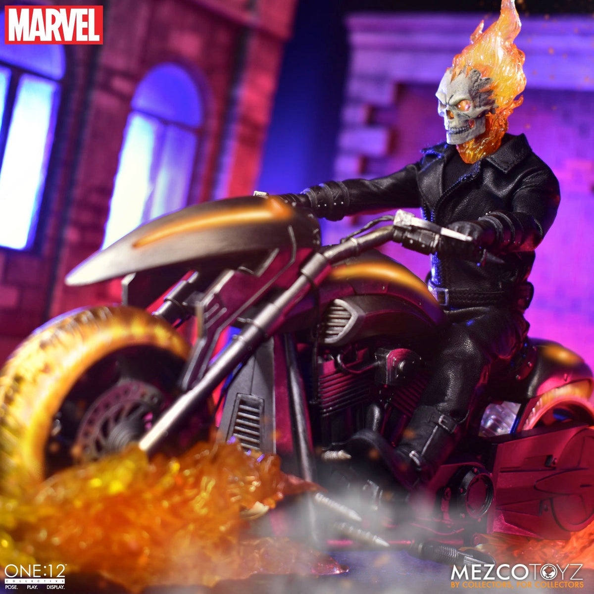 Ghost Rider - One:12 Collective Ghost Rider & Hell Cycle Model Motorcycle - Tophatter Daily Deals