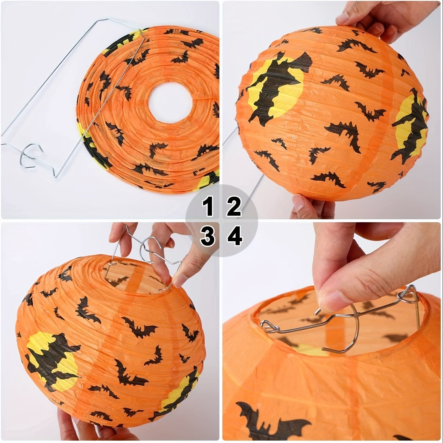 Halloween Paper Lanterns Set Decor (10pcs) - Tophatter Daily Deals
