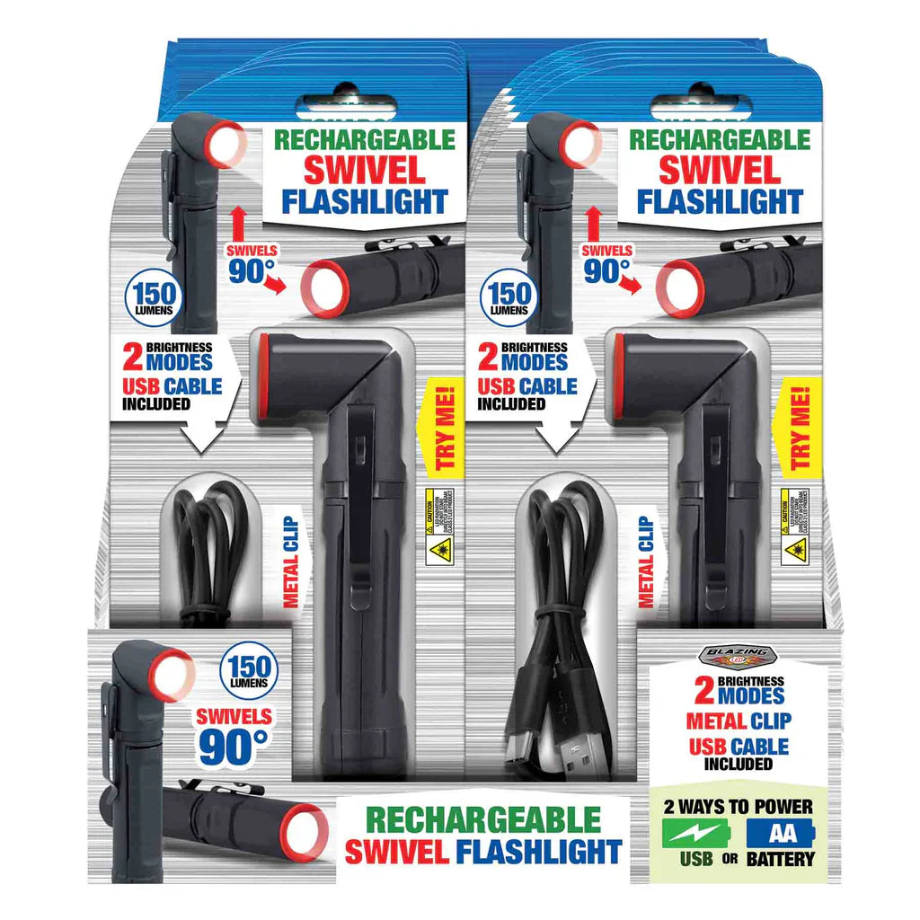 Rechargeable Swivel Flashlight - Tophatter Daily Deals