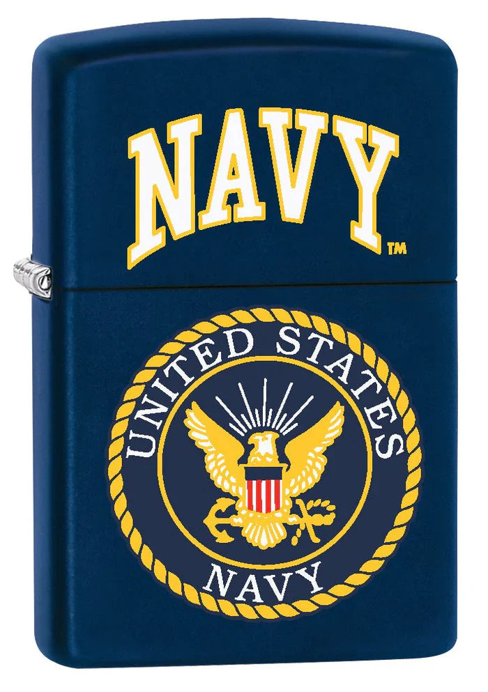 Zippo Lighter: United States Navy Logo - Navy Matte 76926 - Tophatter Daily Deals