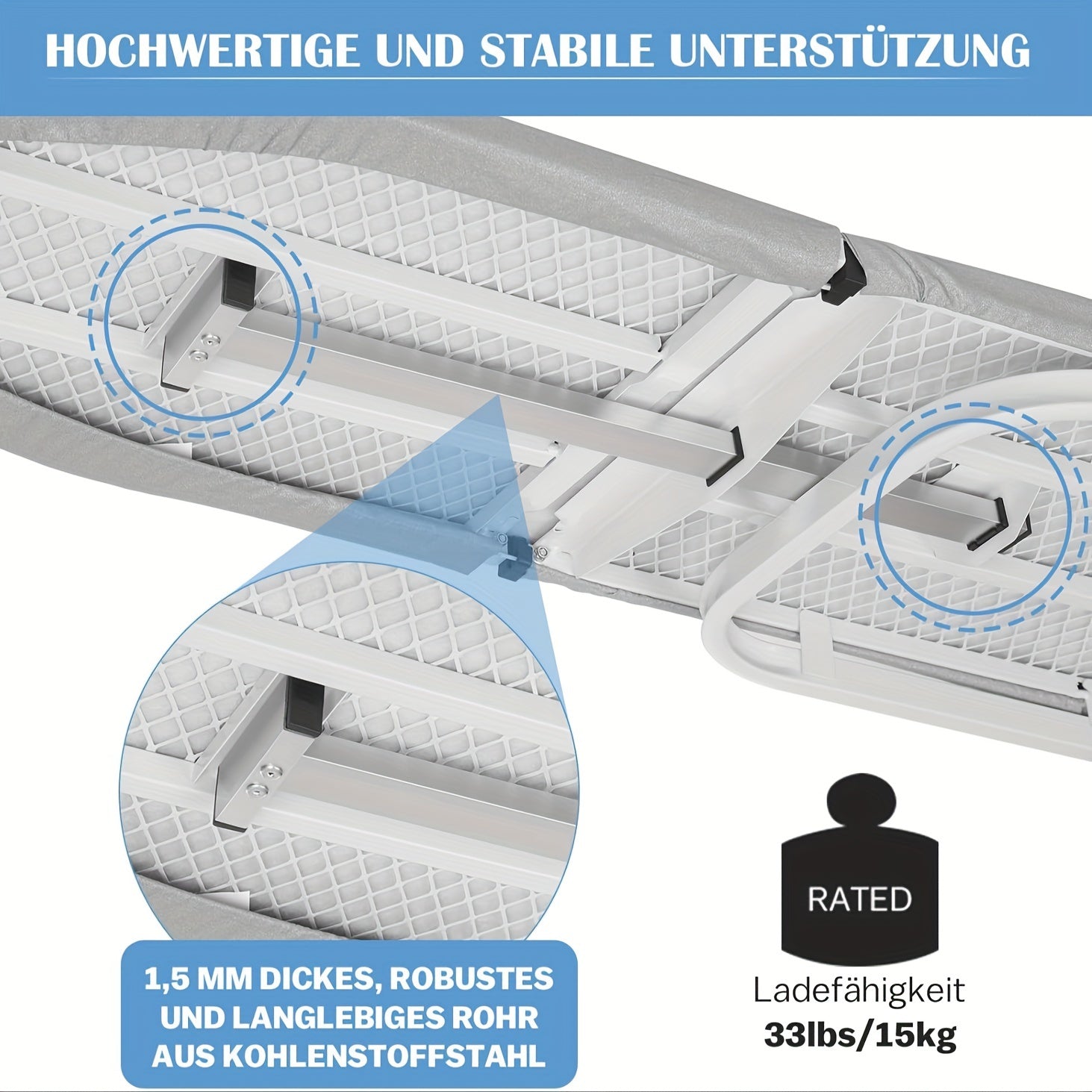 Wall-Mounted Foldable Ironing Board Laundry Cleaning Supplies - Tophatter Daily Deals