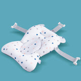 Baby Bath Seat Support Mat Foldable Baby Bath Tub Pad & Chair Newborn Bathtub Pillow Infant Anti-Slip Soft Comfort Body Cushion White star bath mat Standard Model 0 - Tophatter Daily Deals