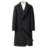 Warm Structured Overknee Wool Coat - Double Breasted, Winter Black 3D Changing Face Moving Picture Frame - Tophatter Daily Deals