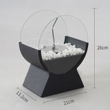 Alcohol Fireplace Arch Portable Stove Desktop Decoration Fireplace Black 0 - Tophatter Daily Deals