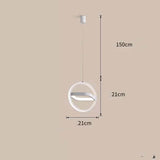 Bedside Chandelier Bedroom Dining Room Bar Long Line Single Head White elements 0 - Tophatter Daily Deals