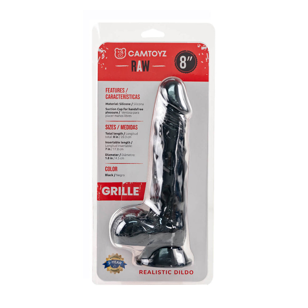 Raw Grille 8" Realistic Dildo - Tophatter Daily Deals