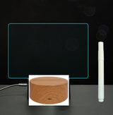 3D Acrylic Board Handwriting Message Board LED Light Style1 Wood grain A 0 - Tophatter Daily Deals
