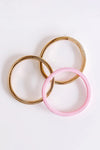 Gold Stretchy Metal Wide Bangle Bracelets - Tophatter Daily Deals