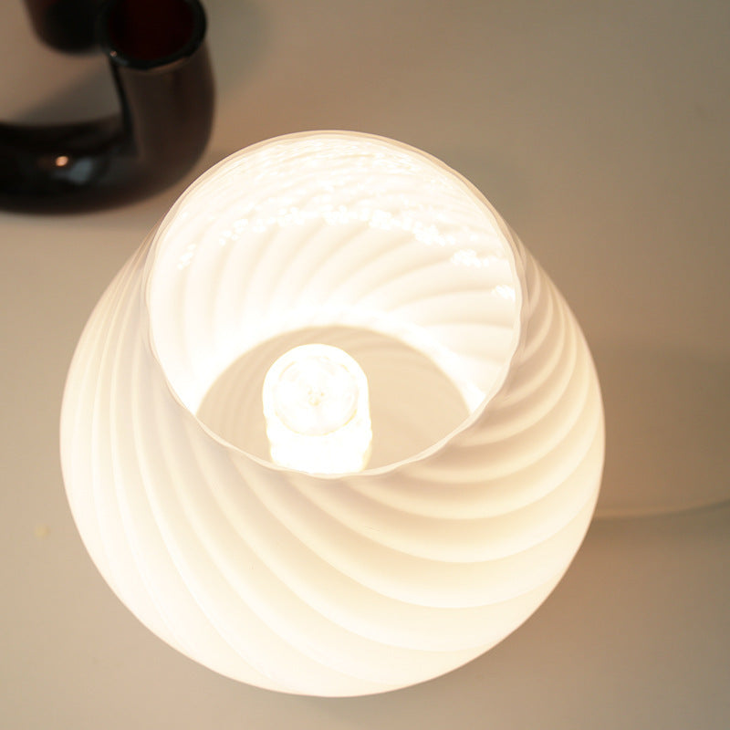 Bedside Lamp Nordic Style Glass Table Lamp Retro Bedroom Lamp 0 - Tophatter Daily Deals