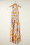 Tied Printed Grecian Sleeveless Maxi Dress Casual Dresses - Tophatter Daily Deals