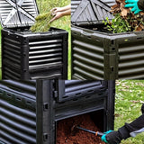 Square Compost Bin with Lid Composters - Tophatter Daily Deals
