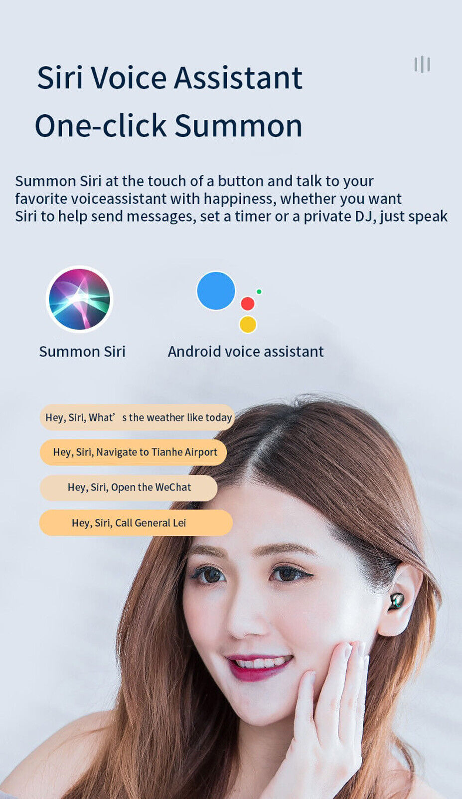 Bluetooth 5.0 Earbuds For Android Wireless Earphone 5 - Tophatter Daily Deals