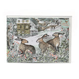 We Three Hares Advent Calendar Greetings Card | Christmas Advent Card & Envelope Advent Calendar - Tophatter Daily Deals