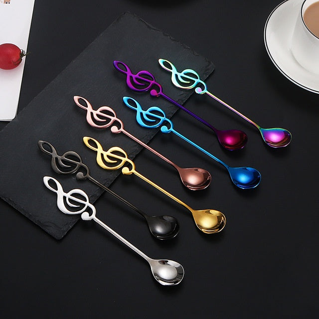 304 stainless steel music symbol creative spoon 0 - Tophatter Daily Deals