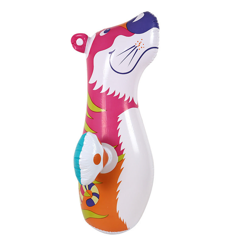 3D Inflatable Dinasour Toys for Children Boys Bop Bag Punching Bag Interactive Big Tumbler Toy Kid Tiger 0 - Tophatter Daily Deals